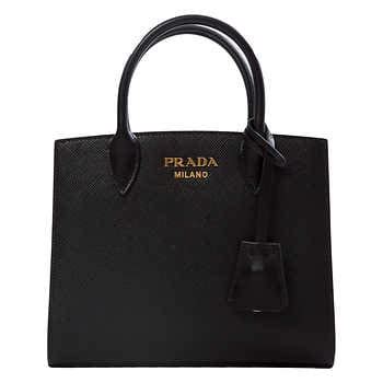 prada medium saffiano leather tote black with red sides|prada saffiano lux tote large.